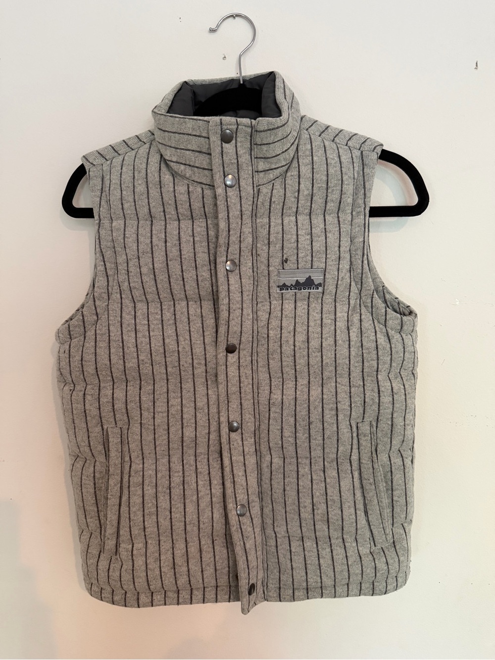 2013 Patagonia 40th Anniversary Men’s Quilt Again Wool Goose Down Vest